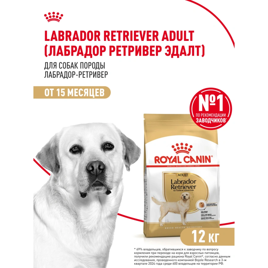 Сухой корм Royal Canin Labrador Retriever Adult для собак, 12 кг фото 14