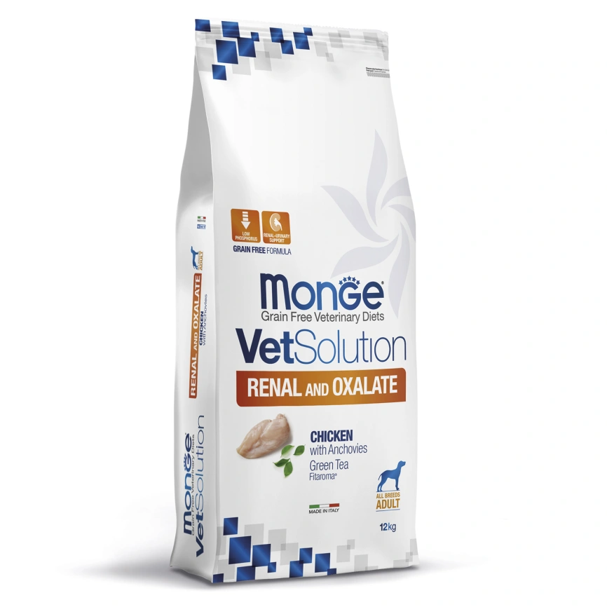 Диетический корм Monge VetSolution Dog Renal and Oxalate для собак, 12 кг фото 1