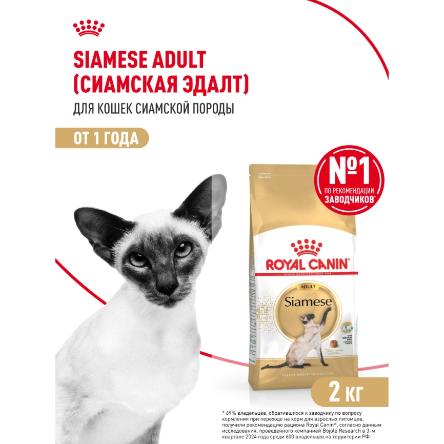 Сухой корм Royal Canin Siamese для кошек сиамской породы, 2 кг фото 15