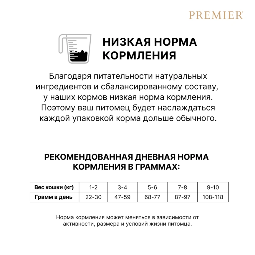 Сухой корм Premier Cat Lamb & Turkey Adult для взрослых кошек, с ягненком и индейкой, 400 г фото 9