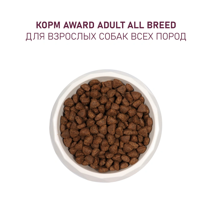 Сухой корм AWARD Turkey & Lamb & Apple & Blueberry для взрослых собак всех пород с индейкой, ягненком, яблоком и черникой, 2 кг фото 7