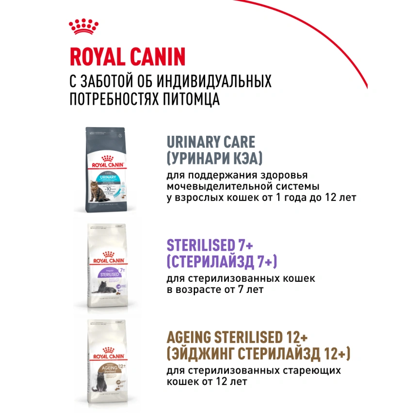 Сухой корм Royal Canin Sterilised для кастрированных котов и стерилизованных кошек, 4 кг фото 8
