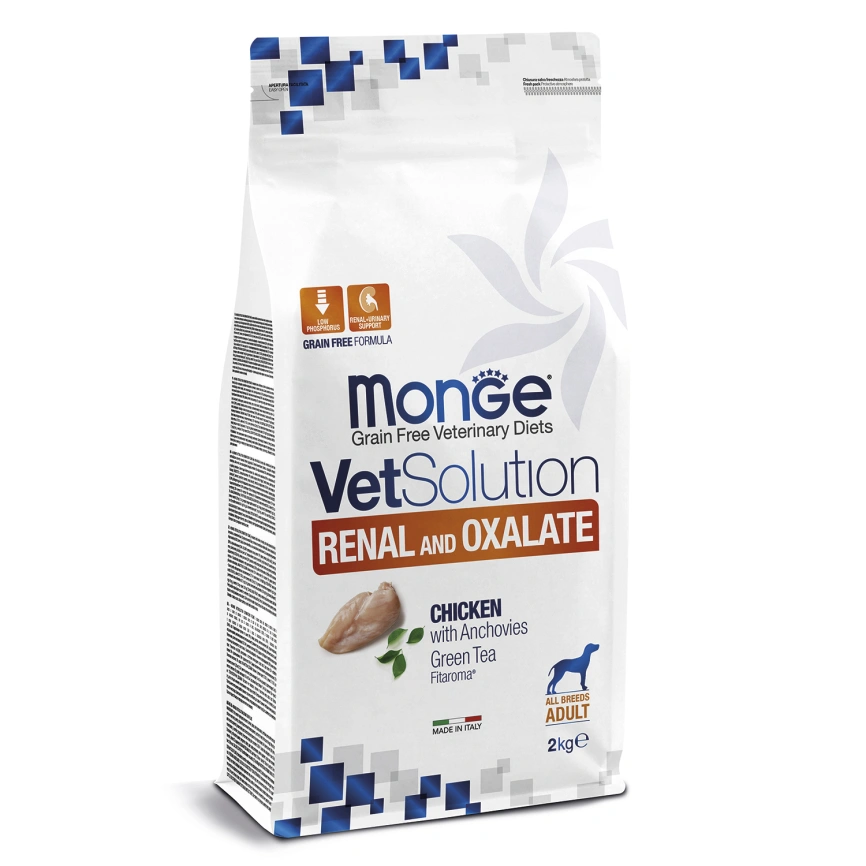 Диетический корм Monge VetSolution Dog Renal and Oxalate для собак, 2 кг фото 1
