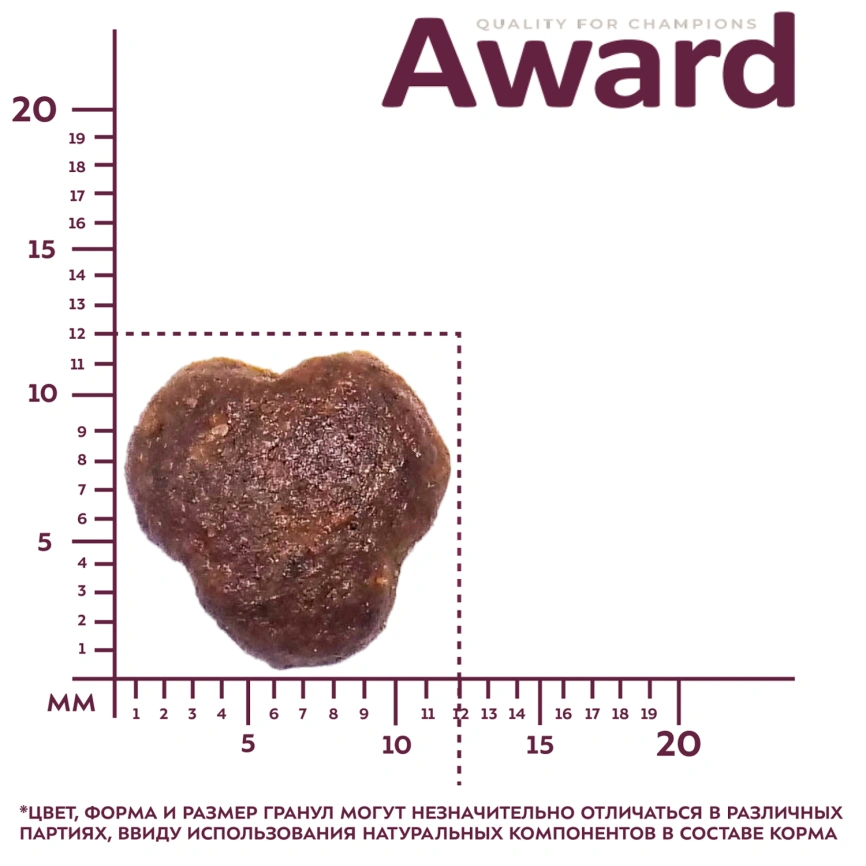 Сухой корм AWARD Indoor Big Cats Beef & Chicken & Broccoli для взрослых домашних кошек крупных пород с говядиной, курицей и брокколи, 400 г фото 5