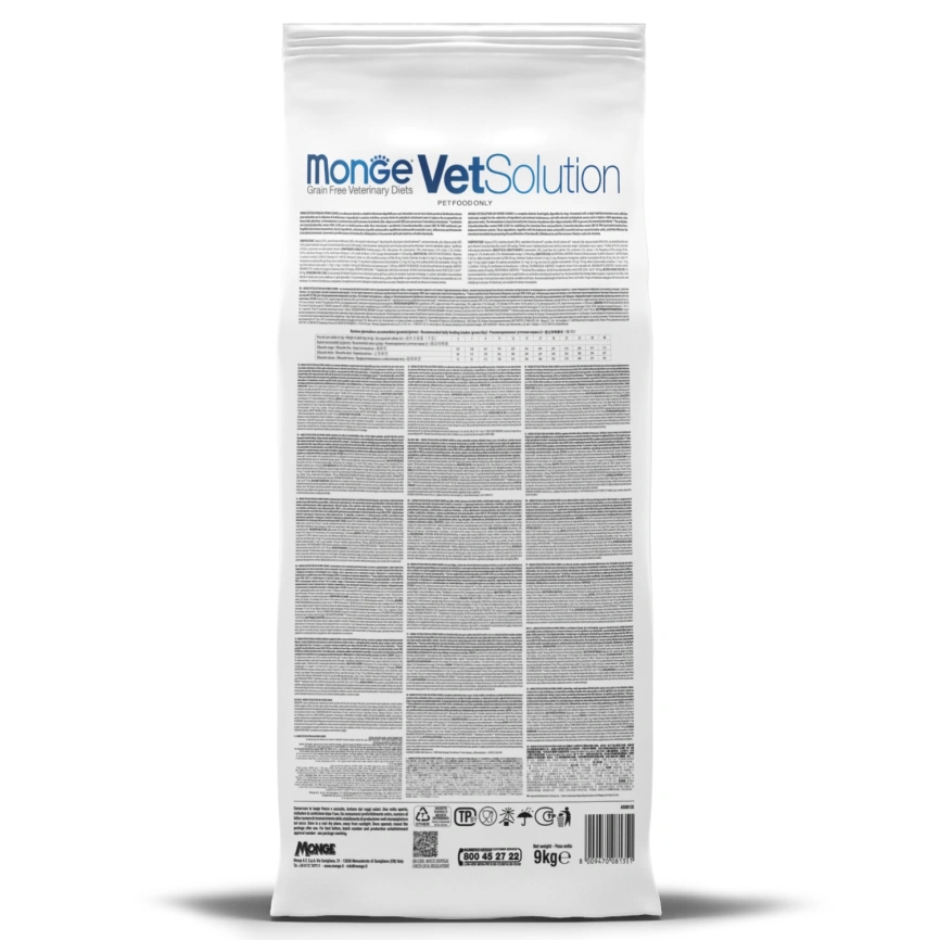 Диетический корм Monge VetSolution Dog An-Hydro для собак, при пищевой непереносимости, 9 кг фото 9