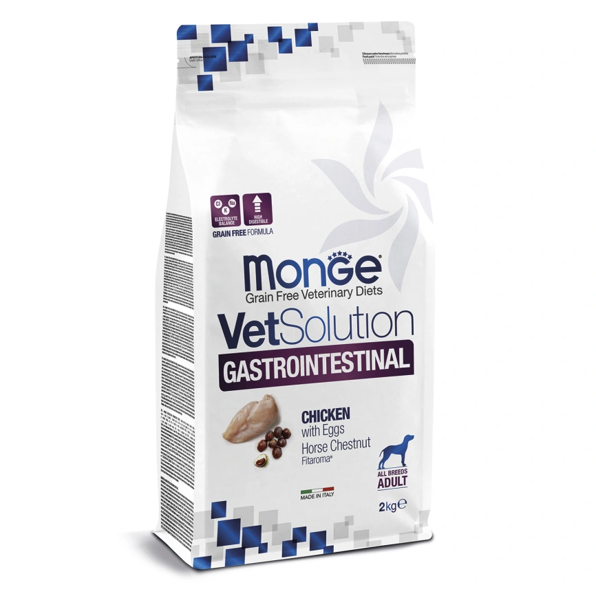 Диетический корм Monge VetSolution Dog Gastrointestinal для собак, при заболеваниях ЖКТ, 2 кг фото 1