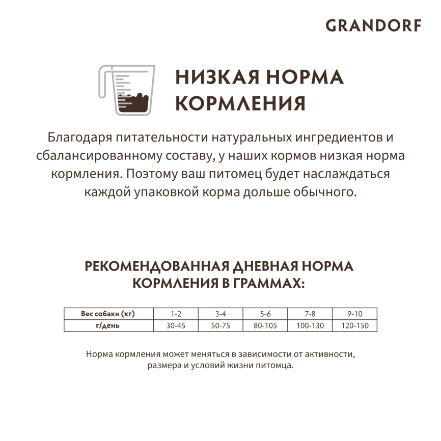 Сухой корм Grandorf 4 Meat Probiotic Mini Четыре вида мяса Meat Assortment для взрослых собак мелких пород, 3 кг фото 10