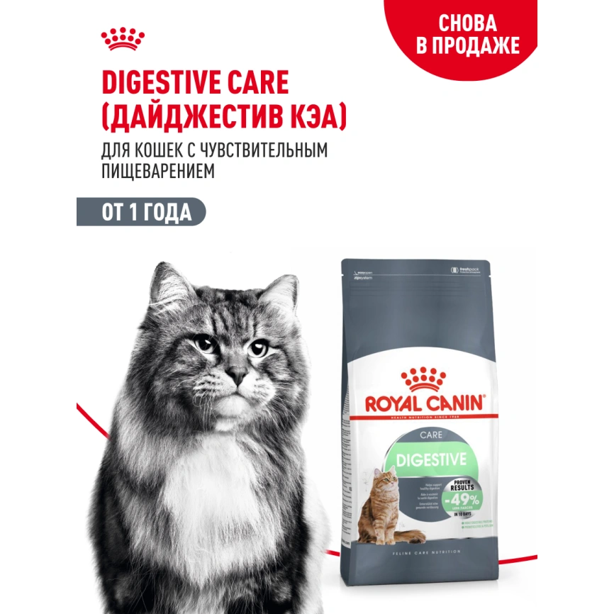 Сухой корм Royal Canin Digestive Care для кошек, 2 кг фото 13