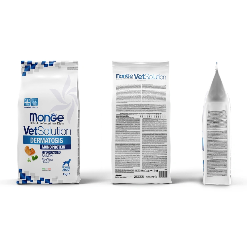 Диетический корм Monge VetSolution Dog Dermatosis для собак, при заболеваниях кожи, 2 кг фото 3