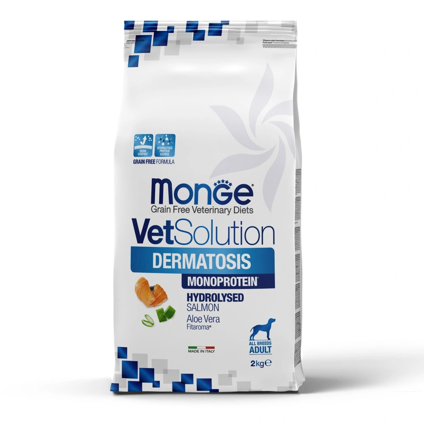Диетический корм Monge VetSolution Dog Dermatosis для собак, при заболеваниях кожи, 2 кг фото 5