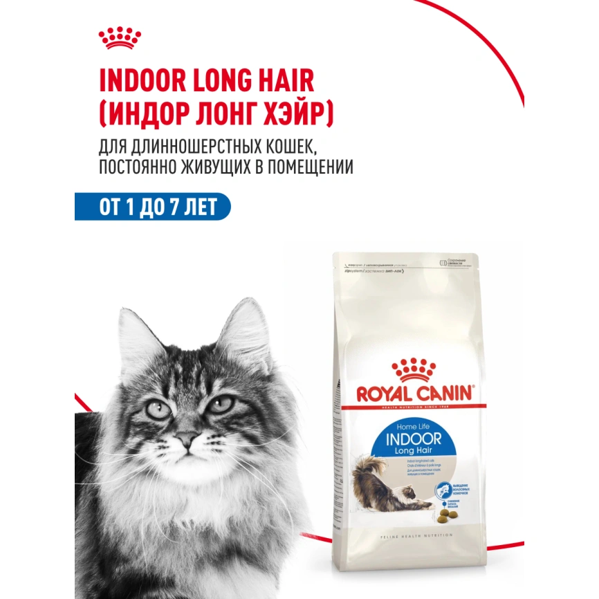 Сухой корм Royal Canin Indoor Long Hair для кошек, 400 г фото 14