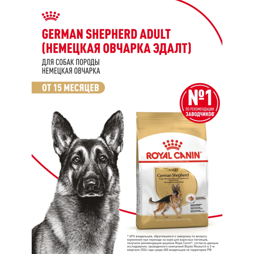 Сухой корм Royal Canin German Shepherd Adult для собак, 11 кг фото 11