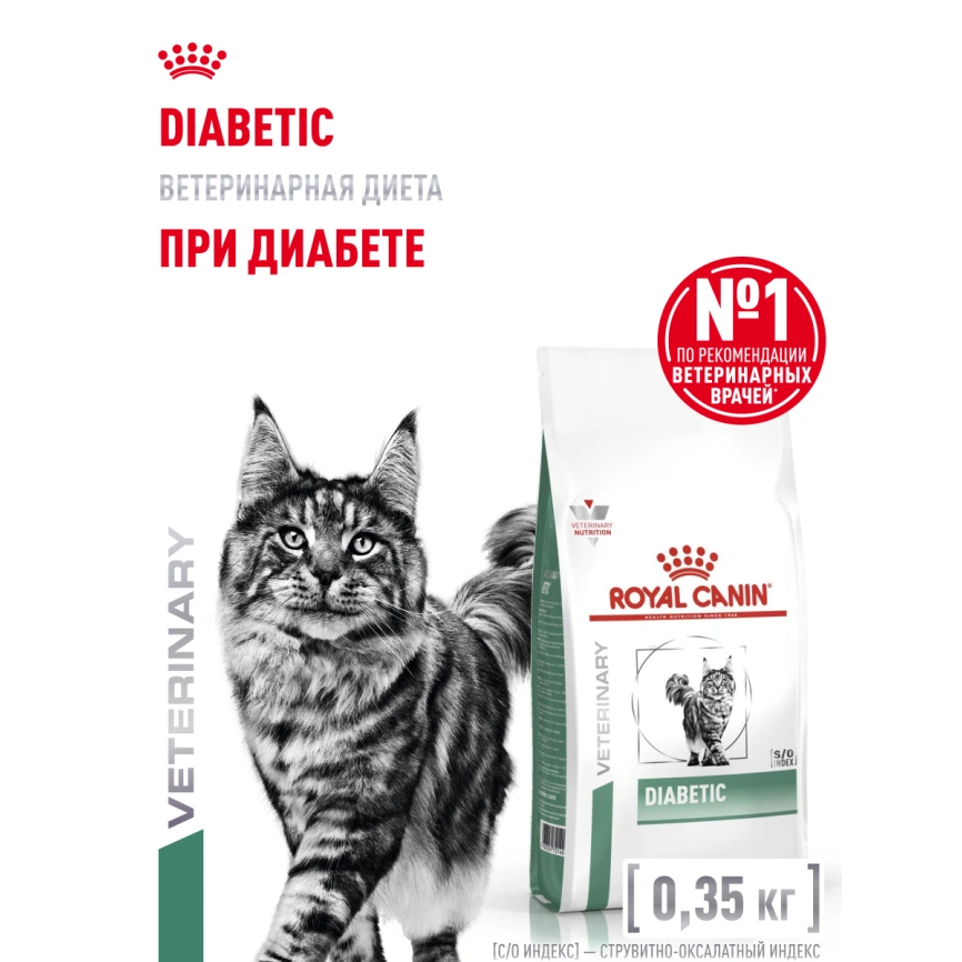 Сухой корм Royal Canin Diabetiс для кошек, 350 г фото 16