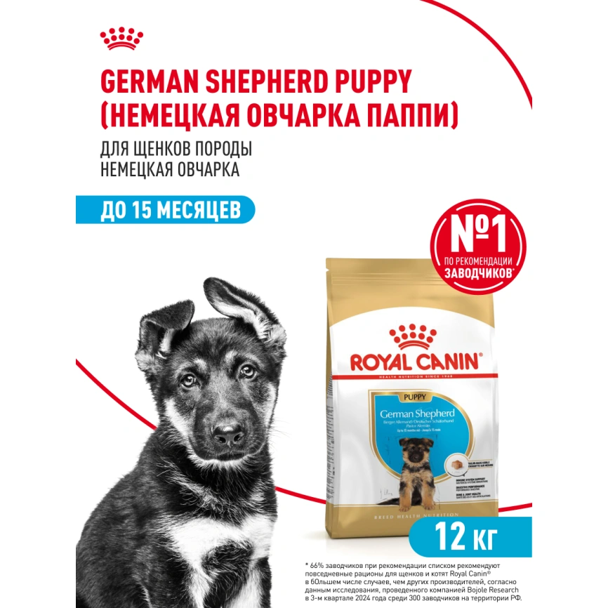 Сухой корм Royal Canin German Shepherd Puppy для щенков, 12 кг фото 14