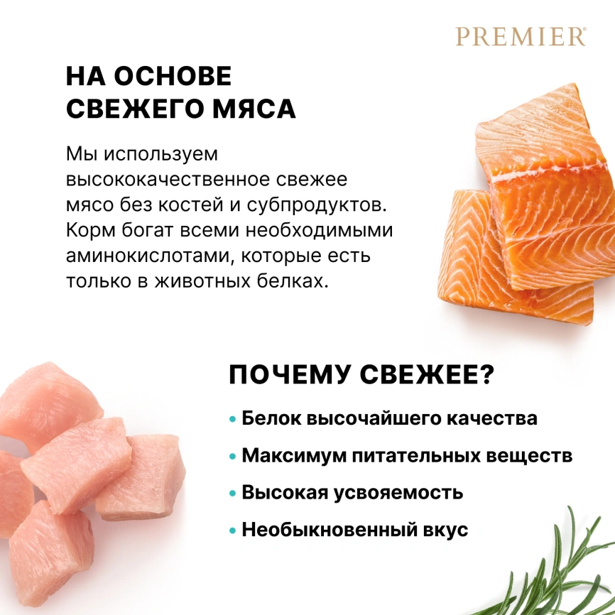 Сухой корм Premier Dog Salmon & Turkey Adult Medium для собак средних пород, с лососем и индейкой, 10 кг фото 6