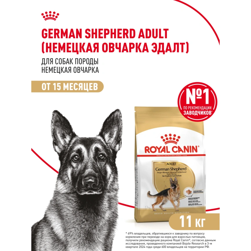 Сухой корм Royal Canin German Shepherd Adult для собак, 11 кг фото 12