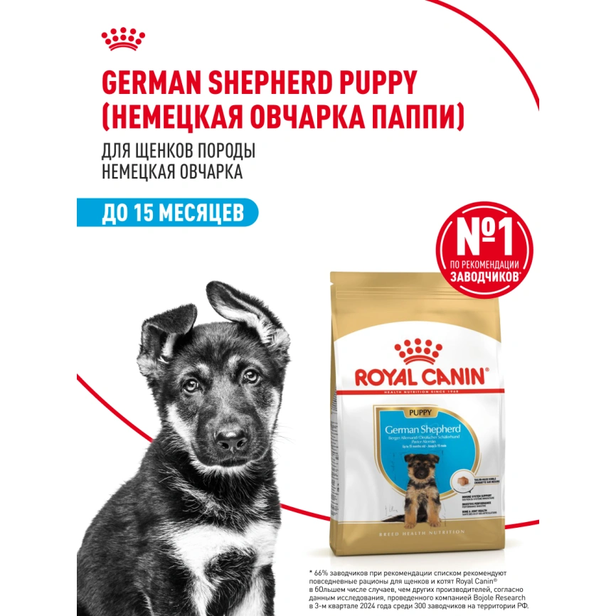 Сухой корм Royal Canin German Shepherd Puppy для щенков, 12 кг фото 12