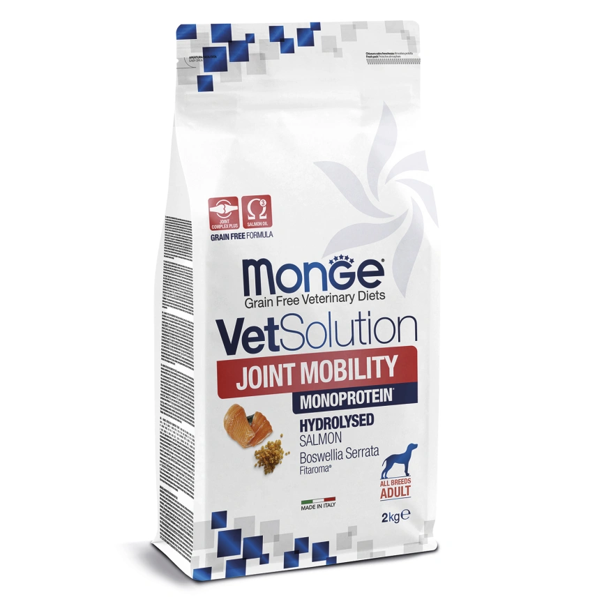 Диетический корм Monge VetSolution Dog Joint Mobility для собак и щенков, при заболеваниях суставов, 2 кг фото 1