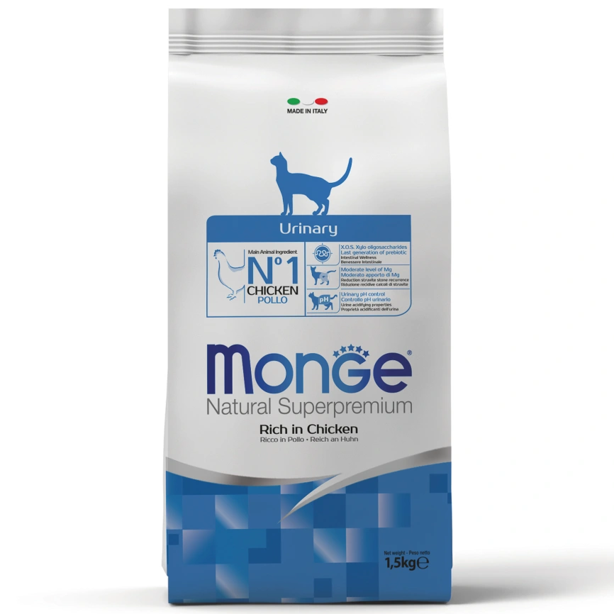 Сухой корм Monge Cat BWild LOW GRAIN Kitten Goose для котят с мясом гуся, 1,5 кг фото 1