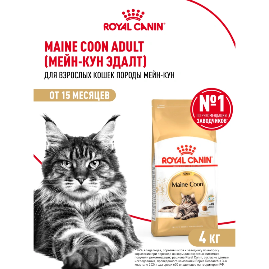 Сухой корм Royal Canin Maine Coon для кошек, 4 кг фото 11