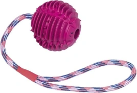 Игрушка NOBBY для собак, Мяч Рельефный, резина фиолетовый, 7,5 см