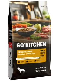 Сухой корм Go'Kitchen Turkey для щенков и собак всех возрастов для чувствительного пищеварения, с индейкой, 9,98 кг
