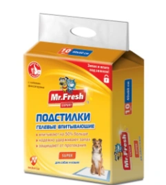 Подстилки Mr.Fresh Super Expert для ежедневного применения, 10 шт, 40 см х 60 см