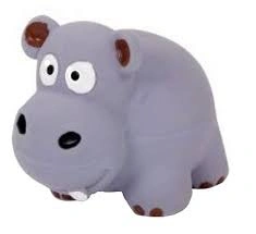 Игрушка Homepet для собак, бегемот с пищалкой латекс, 8 см