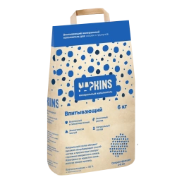 Наполнитель Napkins для кошачьего туалета, впитывающий, 12 л