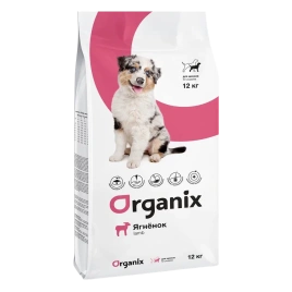 Сухой корм Organix Puppy Lamb для щенков, с ягненком, 12 кг