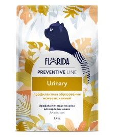 Сухой корм FLORIDA Urinary для кошек для профилактики образования мочевых камней, 1,5 кг