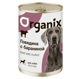 Влажный корм Organix Preventive Line Beef & Mutton для собак, с говядиной и бараниной, 410 г