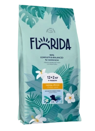 Сухой корм FLORIDA Medium Puppy Chicken & Apple для щенков средних пород, с курицей и яблоком, 14 кг
