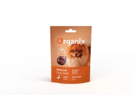 Лакомство Organix для собак малых пород «Утиные кубики»