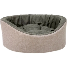 Лежак Homepet для домашних животных, Жаккард Melange №1 розово-коричневый, 43 см х 38 см х 15 см