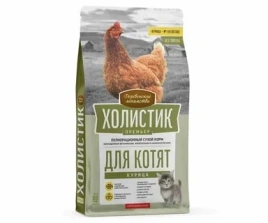 Сухой корм Деревенские Лакомства Holistic Премьер, для кошек,с курицей для котят, 400 г