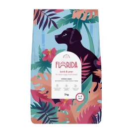 Сухой корм FLORIDA Mini Adult Lamb & Pear для взрослых собак малых пород, с ягненком и грушей, 3 кг