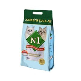 Наполнитель №1 Crystals для кошачьих туалетов, силикагелевый, 12,5 л