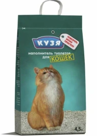 Наполнитель Кузя впитывающий для кошачьих туалетов, 4,5 л