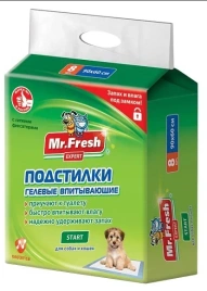 Подстилки Mr.Fresh Start Expert для ежедневного применения, 8 шт, 90 см х 60 см