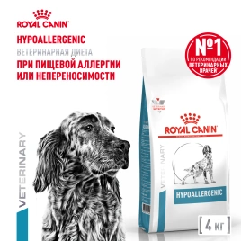 Сухой корм Royal Canin Hypoallergenic для собак, 4 кг