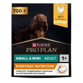 Сухой корм PRO PLAN Chicken для взрослых собак мелких и карликовых пород, с высоким содержанием курицы, 700 г