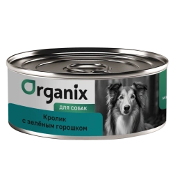 Влажный корм Organix Preventive Line Rabbit для собак Кролик с зеленым горошком, 100 г