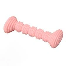 Игрушка Homepet Dental для собак, гантель с шипами розовая, 14,2 см
