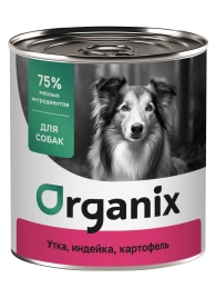 Влажный корм Organix Preventive Line Duck, Turkey & Potato для собак Утка, с уткой, индейкой и картофелем, 75 г