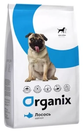 Сухой корм Organix Adult Salmon для собак, с лососем для чувствительного пищеварения, 2,5 кг