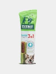 Лакомство Titbit Dental для собак, крупных пород с мятой, 95 г