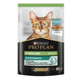Влажный корм PRO PLAN Ocean Fish для взрослых стерилизованных кошек и кастрированных котов, с океанической рыбой в соусе, 85 г