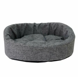 Лежак Homepet для домашних животных, Жаккард Wool №4 серый, 64 см х 50 см х 18 см