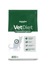 Сухой корм ALPHAPET Veterinary Diet Hypoallergenic Adult Cat, 400 г